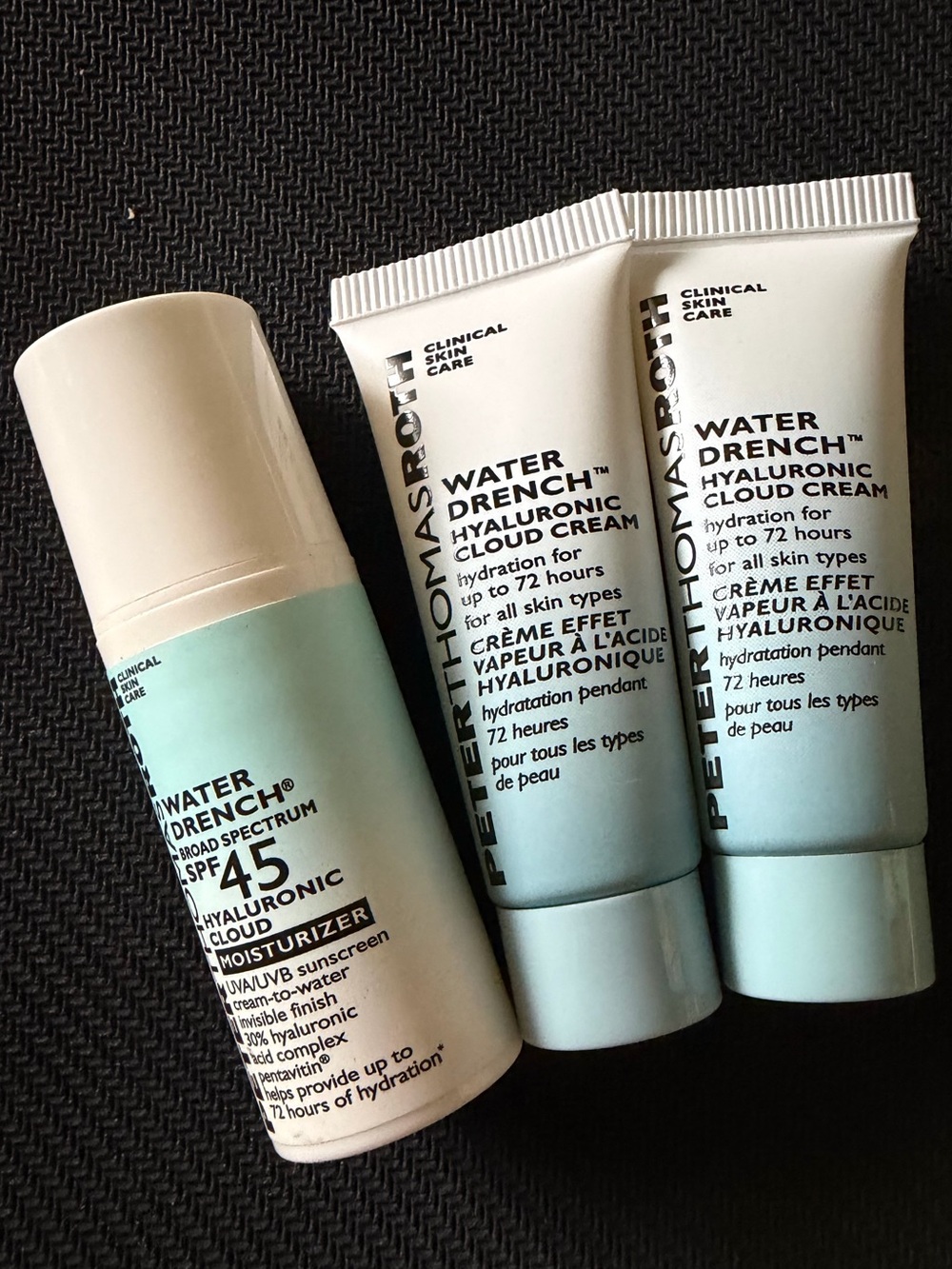 Peter Thomas Roth Water Drench Hyaluronic Cloud Cream x 2 & SPF Cream Travel